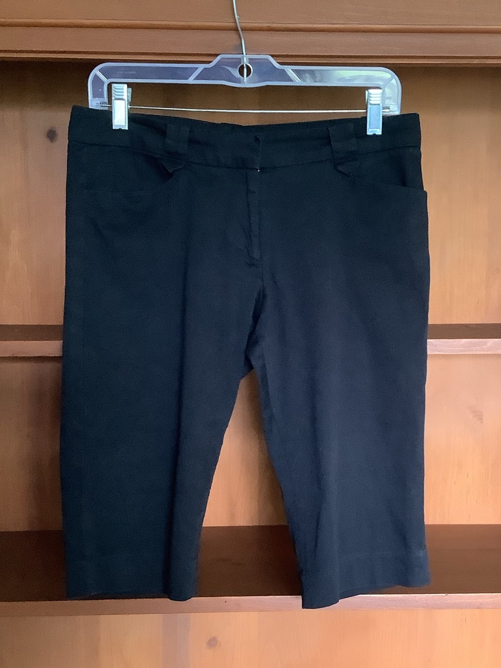 Tailored Black Bermuda Shorts Size 7-8 Office Core Longline Shorts